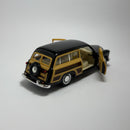 Miniatura Carro Antigo Clássico Ford Woody Wagon 1949 Preto Escala 1/36
