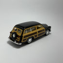 Miniatura Carro Antigo Clássico Ford Woody Wagon 1949 Preto Escala 1/36