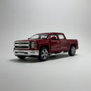 Miniatura Carro PickUp Nacional Chevrolet Silverado 2014 Vinho Escala 1/36