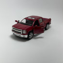 Miniatura Carro PickUp Nacional Chevrolet Silverado 2014 Vinho Escala 1/36