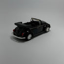 Carrinho Miniatura Antigo Clássico Brasileiro Volkswagen Fusca 1967 Conversível Preto Escala 1/36