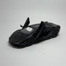 Miniatura Carro Esportivo de Corrida Lamborghini Sián Preto Escala 1/36