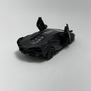 Miniatura Carro Esportivo de Corrida Lamborghini Sián Preto Escala 1/36