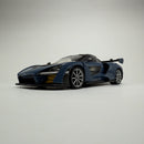 Miniatura Carro Esportivo de Corrida McLaren Senna Azul Acizentado Escala 1/24