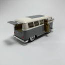 Miniatura Carro Antigo Clássico Nacional Volkswagen Kombi 1963 Cinza Escala 1/24