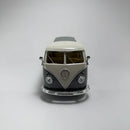 Miniatura Carro Antigo Clássico Nacional Volkswagen Kombi 1963 Cinza Escala 1/24