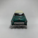 Miniatura Carrinho Antigo Clássico 1955 Chevrolet Bel Air Nomad Verde Escala 1/24