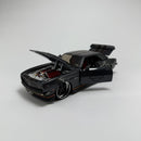 Miniatura Carrinho Esportivo de Corrida 1986 Chevrolet Camaro SS Cinza Escala 1/24