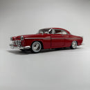 Miniatura Carro Antigo Clássico 1955 Chrysler C300 Vermelho Escala 1/24