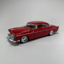 Miniatura Carro Antigo Clássico 1955 Chrysler C300 Vermelho Escala 1/24