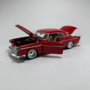 Miniatura Carro Antigo Clássico 1955 Chrysler C300 Vermelho Escala 1/24