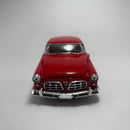 Miniatura Carro Antigo Clássico 1955 Chrysler C300 Vermelho Escala 1/24
