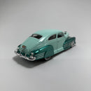 Carrinho Miniatura Antigo Clássico 1948 Chevy AeroSedan FleetLine Verde Esacala 1/24