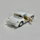 Miniatura Carro Antigo Chevrolet Corvette 1957 Branco Escala 1/36