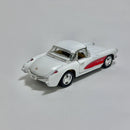 Miniatura Carro Antigo Chevrolet Corvette 1957 Branco Escala 1/36