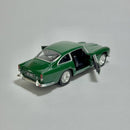 Miniatura Carro Antigo Esportivo De Corrida 1968 Aston Martin DB5 Verde Escuro Escala 1/36
