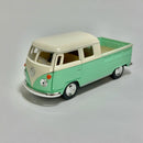 Miniatura Carrinho Antigo Clássico Nacional Brasileiro PickUp 1963 Volkswagen Kombi Verde Claro Escala 1/36