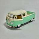 Miniatura Carrinho Antigo Clássico Nacional Brasileiro PickUp 1963 Volkswagen Kombi Verde Claro Escala 1/36