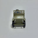Carrinho Miniatura Antigo Clássico Nacional Exército Brasileiro Jeep 1941 Wilys Verde Militar