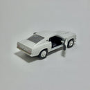 Miniatura Carro Antigo Clássico Esportivo de Corrida 1969 Ford Mustang Boss 429 Branco Escala 1/36