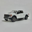 Miniatura Carro PickUp Nacional 2022 Ford F-150 Raptor Branco Escala 1/36