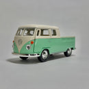 Miniatura Carrinho Antigo Clássico Nacional Brasileiro PickUp 1963 Volkswagen Kombi Verde Claro Escala 1/36