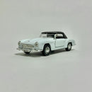 Miniatura Carrinho Antigo Clássico Mercedes Benz 190 SL 1955 Branco Escala 1/36