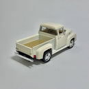 Carrinho Miniatura Antigo Clássico Nacional PickUp 1956 Ford F-100 Creme Escala 1/36