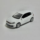 Miniatura Carrinho Clássico Brasileiro Nacional Volkswagen Golf GTI Branco Escala 1/36
