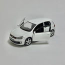 Miniatura Carrinho Clássico Brasileiro Nacional Volkswagen Golf GTI Branco Escala 1/36