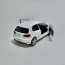 Miniatura Carrinho Clássico Brasileiro Nacional Volkswagen Golf GTI Branco Escala 1/36