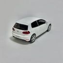 Miniatura Carrinho Clássico Brasileiro Nacional Volkswagen Golf GTI Branco Escala 1/36