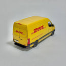 Miniatura Carrinho VAN Nacional Clássico DHL Mercedes Benz Sprinter KT5426 Escala 1/36
