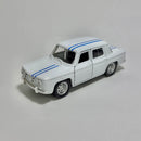 Carrinho Miniatura Antigo Clássico 1960s Renault R8 Branco Escala 1/36