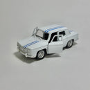 Carrinho Miniatura Antigo Clássico 1960s Renault R8 Branco Escala 1/36