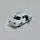 Carrinho Miniatura Antigo Clássico 1960s Renault R8 Branco Escala 1/36