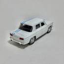 Carrinho Miniatura Antigo Clássico 1960s Renault R8 Branco Escala 1/36