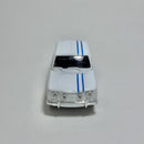 Carrinho Miniatura Antigo Clássico 1960s Renault R8 Branco Escala 1/36