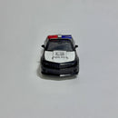 Miniatura Carro Clássico Esportivo Viatura Polícia Camaro Preto Escala 1/36