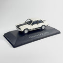 Miniatura Carros Clássicos do Brasil Nacional Chevette GP II 1977 Branco Escala 1:43