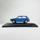 Miniatura Carros Clássicos do Brasil Nacional Volkswagen Brasília 1975 Azul Escala 1:43