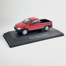 Miniatura Carros Clássicos do Brasil Nacional Fiat Strada 2009 Vermelho Escala 1:43