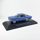 Miniatura Carros Clássicos do Brasil Nacional Comodoro Coupe 1975 Azul Escala 1:43