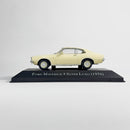 Miniatura Carros Clássicos do Brasil Nacional Ford Maverick 4 Super Luxo Amarelo Claro Escala 1:43