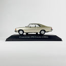 Miniatura Carros Clássicos do Brasil Nacional Comodoro 250 Coupe 1982 Dourado Escala 1:43