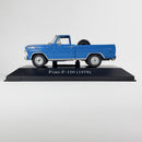 Miniatura Carros Clássicos do Brasil Nacional Ford F-100 1978 Azul Escala 1:43