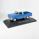 Miniatura Carros Clássicos do Brasil Nacional Ford F-100 1978 Azul Escala 1:43
