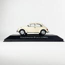 Miniatura Carros Clássicos do Brasil Nacional Volkswagen Fusca 1985 Bege Escala 1:43