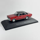 Miniatura Carros Clássicos do Brasil Nacional Opala Luxo 3800 1970 Vermelho Escala 1:43