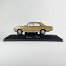 Miniatura Carros Clássicos do Brasil Nacional Opala 1968 Dourado Escala 1:43